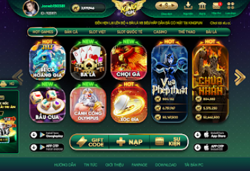 Kingfun - Cổng game đổi thưởng số 1 thị trường trực tuyến
